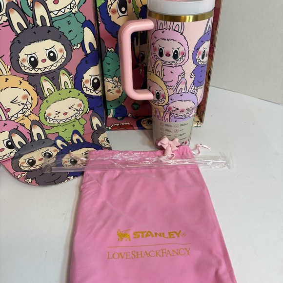 Stanley x LoveShackFancy x Labubu Quencher H2.0 40oz Tumbler w/ Box & Pouch - Picture 3 of 5